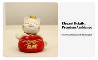 Chinese Design Lucky Ornament Ideal Housewarming Gift Auspicious Deer Statue Auspicious Meaning Feng Shui Decoration for New Homeowners, Entrance Home