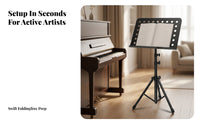Perforated Portable Folding Music Stand Carrying Bag Tripod Music Stand