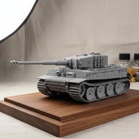 Textured Surface 1/72 Tiger Armored Vehicle Kit Educational 3D Printed Armored Vehicle Kit Realistic Details High Intricacy for Collectors, Hobby Building