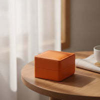 Textured Watch Box with Pillow Soft Watch Display Case with Pillow Gift-Ready Organizer Long-Lasting for Travel