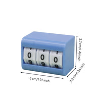 Desktop Mechanical Tally Counter Compact Board Game Billiards Score Counter Low-Profile for Teachers, Hobbyists, Classroom