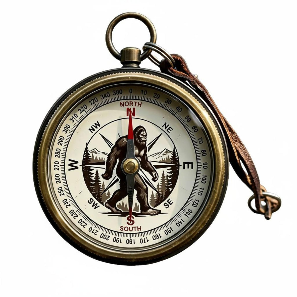 Mini Compass Keychain Presentable Pocket Compass Navigation Tool for Campers