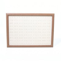 Band Slot Tray 90 Slots Wooden Band Tray Small Item Holder Walnut Wood Cloth-Lined Lined