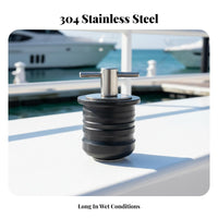 Stainless Steel Boat Plug Watertight Closure T-Handle Drain Plug Seafaring Hardware Leakproof for Boats, Livewells