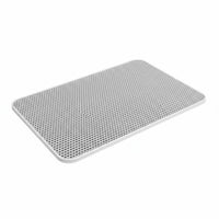 Antilitter-capturing hexagonal Litter Trapping Mat Doublelevel Design Pet Accessory Easy to Clean Floor Protector Waterresistant Bottom for feline Owners, Apartment Dwellers, Indoors, Home, Bathroom