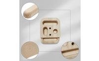 Climbing Fingerboard Compact Wooden Finger Training Board Wall-Mounted for Climbers, Boulderers, Home Gym