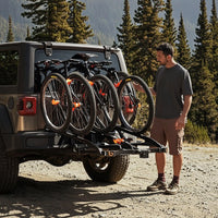 3 Bike Hitch Secure Carrier Hitch-Mounted Bike Rack Heavy-Duty for Cyclists, Suvs, Road Trips