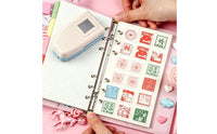 Spring-Loaded Stamp Punch Manual Scalloped Edge Punch Portable Stamp Hole Puncher Sleek for Card Making