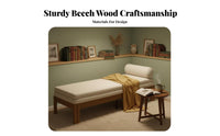 sturdy Wood Frame transformable Sleeper Sofa two-wayUse Design Extendable Wooden Daybed Space-Saving Living Room Furniture Minimalist aesthetic for Apartment Dwellers, Students, Homeowners, Small Spaces, Bedroom, Home Office