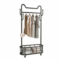 Movable with casters Freestanding Coat Tree Minimalist Aesthetic Mobile Branch-Hook Rack adaptable design Garment Stand Stable Circular Base for Apartment Dwellers, Homeowners, Bedroom, Living Room, Balcony, Entryapproach