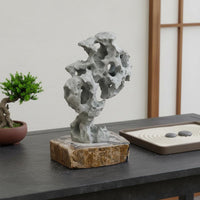 Lake Stone Imitation Asian Inspired Scholar's Rock Decoration Miniature Rockery Sculpture Naturalistic Design for Desktop