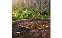 Vegetation Puller Weeder Multifunctional Weeding Hoe Rake Labor-Saving Metal Garden Weeder for Gardeners, Farmers, Yard, Farm
