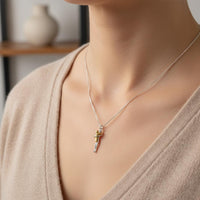 Necklace with Child Pendant Delicate Necklace with Pendant Dainty Jewelry for Parents