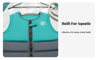 Grown-up Flotation Vest Gender-Neutral Grown-up Flotation Vest Watersports Safety Vest Lightweight Ergonomic Design