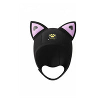 Facekini Swim Cap 3D Ergonomic Design Cat Ear Diving Hood Customizable Fit Cute Snorkeling Hood for Women, Swimming