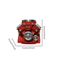 Engine Block Mug Metal-Like Engine Mug Substantial Cup for Gearheads, Workshop