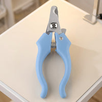 Nail Clippers with an Integrated Nail File for Home Grooming, Stainless Steel Dog Nails Clippers with a Non Slip Ergonomic Handle, Puppy Tool