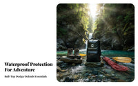 Waterproof Backpack Sturdy 500D Material Waterproof Backpack Bag Dry Bag Adjustable Shoulder Strap for Kayakers