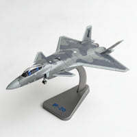 1:72 Scale J-20 Aircraft Model with Stand Two-Seat for Aviation Enthusiasts