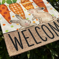 Easter Garden Flag Festive Atmosphere Bunny Yard Flag Vivid Print Outdoor Decor for Holiday Enthusiasts, Homeowners, Front Porch, Patio, Deck