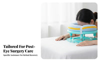 Eye Surgery Recovery Pillow Pressure Relieving Retinal Detachment Support Pillow Ergonomic Design Vitrectomy Recovery Headrest for Bedrooming