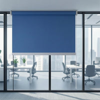 Blackout Roller Blind Long-Lasting Blackout Roller Shade Window Blind with Pull Chain Thick Shade Loop Chain Compact Design
