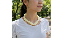 Front-gapFront Neck Cooling Collar Translucent Neck Cooling Collar Non-Electric Flexible for Hot Weather, Outdoor