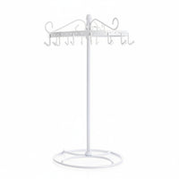 Rotating Necklace Holder Curved Hooks Rotating Jewelry Stand Metal Necklace Holder