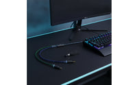 Keyboard Cable with Detachable Metal Aerospace Braided Keyboard Cable with Aerospace Connector for Users
