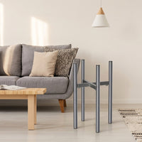 Plant Stand for Bedroom and Living Room Decor, Adjustable Width Indoor Plant Stands with Reversible Sides, Modern Minimalist Plant Pot Stand
