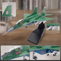1/100 Aircraft Model with Landing Gear 1/100 Scale MiG-29 Fighter Model Detailed for Desk