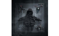 6 Inch Figure Hooded Jacket and Pants 1/12 Scale Figure Clothes Material 1/12 Scale Techwear Set for Hobbyists, Toy Photography