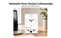 Easy-to-Read Dial Now Playing Clock Goods Tabletop for Desktop Display