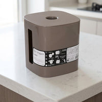 Toilet Roll Holder and Bathroom Storage Cabinet, Freestanding Toilet Paper Tissue Box, Modern Minimalist Style Bathroom Decor, No Drill
