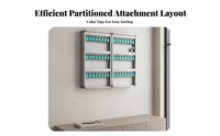 Lockable Wall-Mounted Key Cabinet Theft-Resistant Construction Wall-Mounted Key Organizer Numbered Hooks Management Box Long-Lasting for Property Managers, Office Administrators, Real Estate Agency, Car Dealership, Rental Properties, Factory