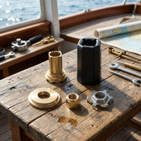 Propeller Hub Kit with Nut Replacement Propeller Hub Kit Hardware Marine-Grade Splined for Boat Owners