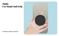 Anti-Drop Collapsible Ph Single Grip Single-Handed Use Spring-up Ph Single Holder Adjustable Angle for Mobile Device Users, Adults