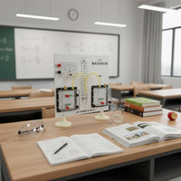 Energy Conversion Law Apparatus Pointer Meter Joule Law Demonstration Set Metal Body Physics Experiment Board for Teacher, Students, Classroom