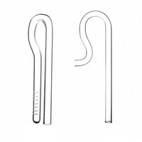2 Pieces Inflow Outflow Lily Pipe Kit High Clarity Glass Lily Pipe Set