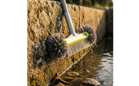 Heavy-Duty Pool Wall Brush Dense Bristles Pool Wall Scrubber for Pond, Bathroom, Thermal Spring