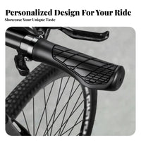 2 Pieces Anti-Slip Cycle Grips Wear-Resistant Mountain Bike Grips Shock Absorbing Anti-Slip Cycle Grip for Long Distance Riding, City Biking