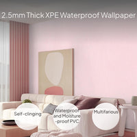 Waterproof Embossed Wallpaper, Pre-glued, Antimicrobial