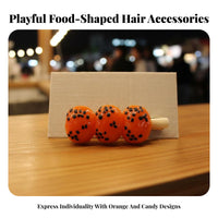 Novelty Food Duckbill Fastener Fun Design Food Shaped Hair Fastener Novelty Hairpin Cute Design Peeper-Catching for Girls