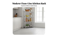Stainless Steel Storage Rack Anti-Rust Stainless Steel Kitchen Rack Sturdy and Hard-Wearing Multi-Tier Utility Shelf for Renters, Office, Garage