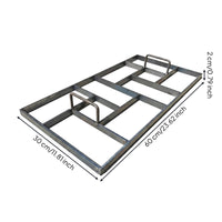 Stamped Pavement Form Reusable Metal & Cement Form Garden Walkway Former for Landscapers, Courtyard