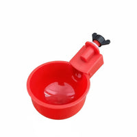 Easy to Install Automatic Chicken Waterer Kit Saves Time and Effort Automatic Poultry Water Cup Long-Lasting Construction Weight-Based-Fed Poultry Waterer Leak-Resistant for Farm, Backyard