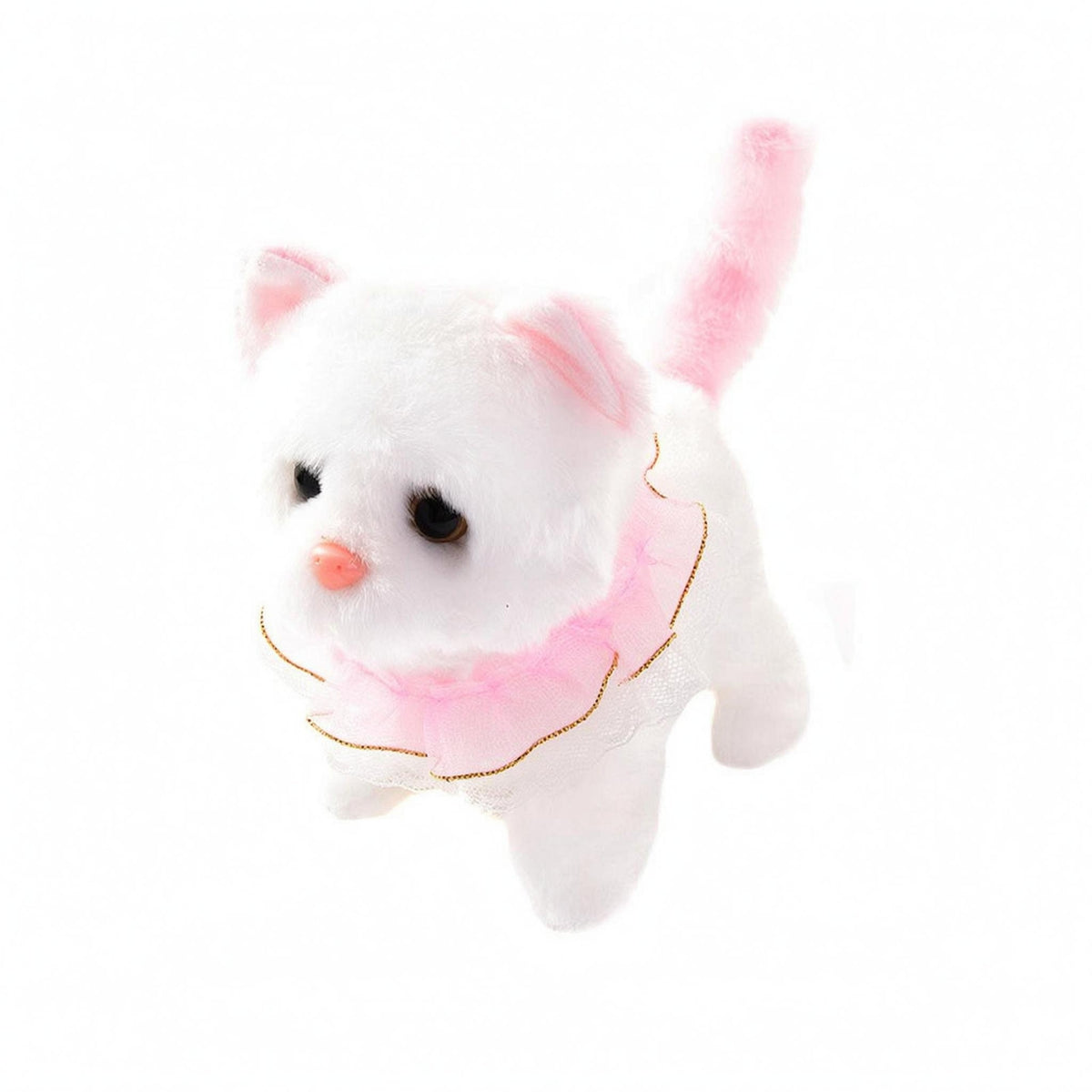 Interactive Cat Toy Electric Stuffed Cat Toy Realistic Meowing