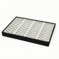 Slimline Bangle Bracelet Tray Slotted Bangle Tray with Slots Rectangular Bracelet Holder Open for Jewelers, Collectors, Boutique Showcases, Home Organization