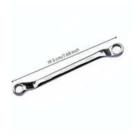Mirror Polish Double Box End Wrench Chrome Plated Double Box End Wrench Set Heavy Duty for Professionals, Auto Repair, Garage, Tight Areas