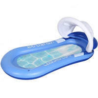 Comfortable Headrest Inflatable Pool Lounger Portable Inflatable Water Lounger Quick-Dry Floating Pool Lounger Fast Inflation for Adults, Summer Vacation, Lake, Beach